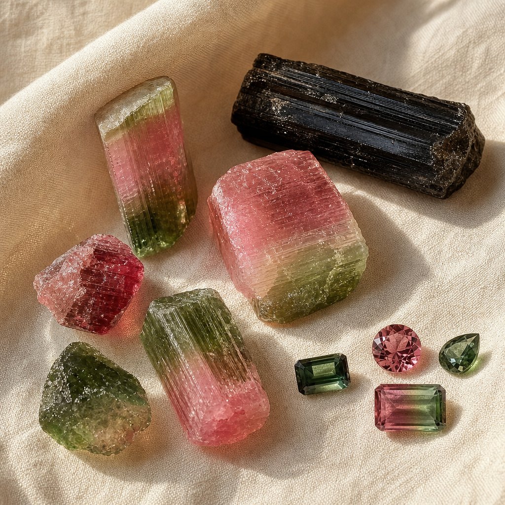 Natural tourmaline